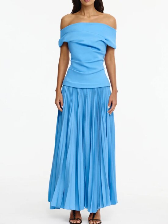 Acler Dresses & Skirts - NEW Acler Haileypark Maxi Dress Gown Alt Blue Party Off Shoulde Wedding Event